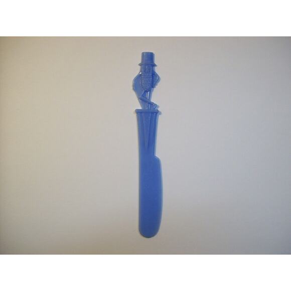 Mr Peanut Knife Planters Nuts Original Plastic 1950s Vintage Great Gift Blue NOS - Picture 3 of 4